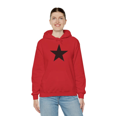 TOOLOUD Black Star Hooded Sweatshirt - Unisex