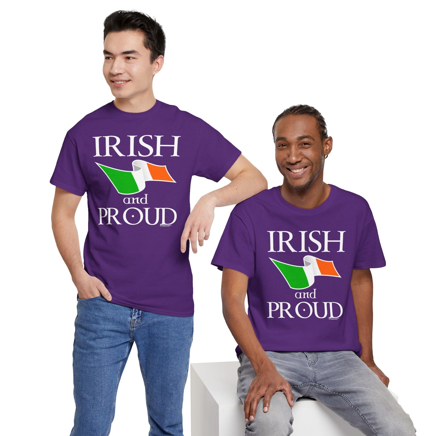 Irish and Proud Adult Dark T-Shirt by TOOLOUD