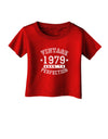 40th Birthday Vintage Birth Year 1979 Infant T-Shirt Dark by TooLoud-TooLoud-Red-06-Months-Davson Sales