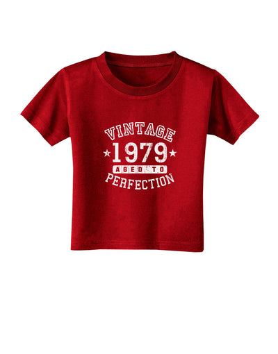 40th Birthday Vintage Birth Year 1979 Toddler T-Shirt Dark by TooLoud-TooLoud-Red-2T-Davson Sales