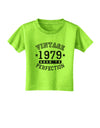 40th Birthday Vintage Birth Year 1979 Toddler T-Shirt by TooLoud-TooLoud-Lime-Green-2T-Davson Sales
