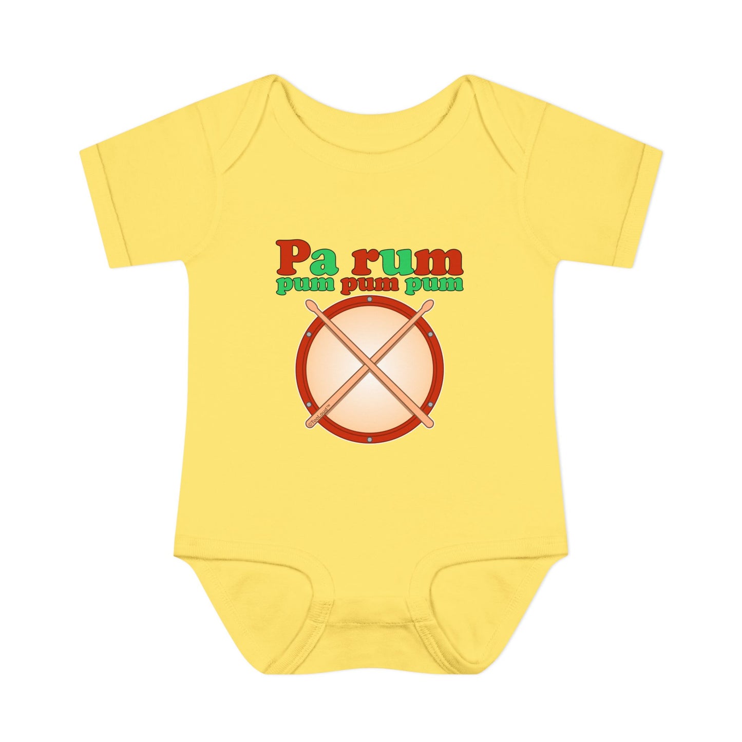 Pa Rum Pum Pum Pum Baby Romper Bodysuit by TOOLOUD
