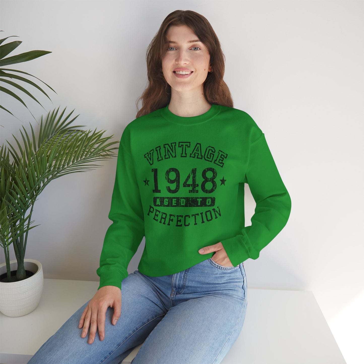 1948 - Vintage Birth Year Sweatshirt Adults Unisex by TOOLOUD