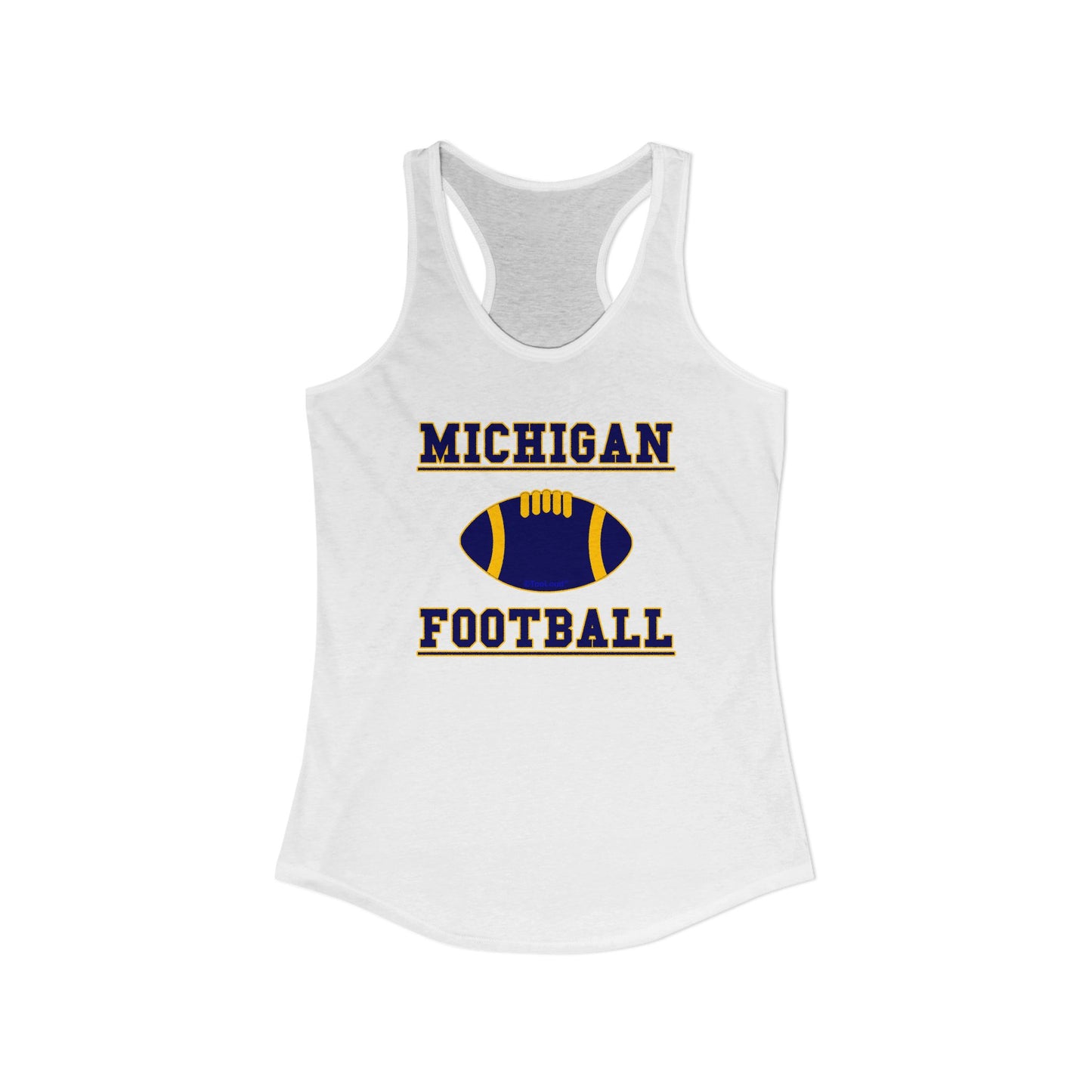 Michigan Football Women’s Racerback Tank Top by TOOLOUD