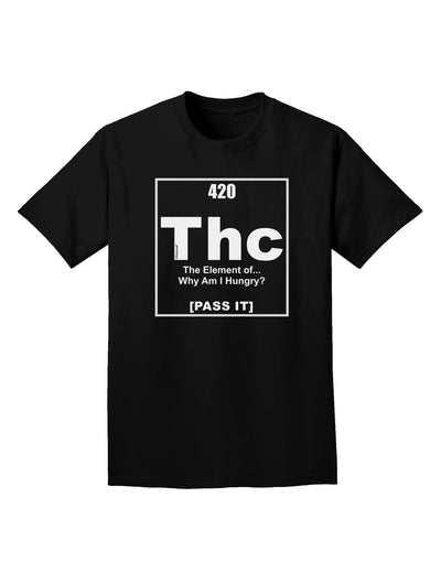 420 Element THC Funny Stoner Adult Dark T-Shirt by TooLoud-Mens T-Shirt-TooLoud-Black-Small-Davson Sales