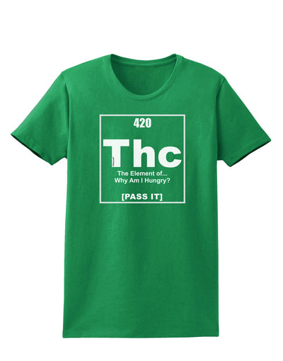 420 Element THC Funny Stoner Womens Dark T-Shirt by TooLoud-Womens T-Shirt-TooLoud-Kelly-Green-X-Small-Davson Sales