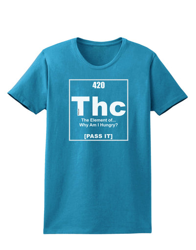 420 Element THC Funny Stoner Womens Dark T-Shirt by TooLoud-Womens T-Shirt-TooLoud-Turquoise-X-Small-Davson Sales