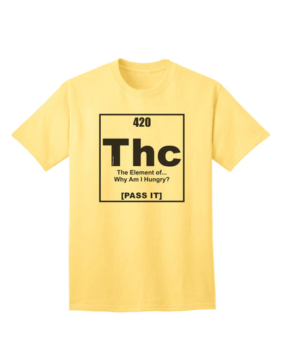 420 Element THC Humorous Stoner Adult T-Shirt - Curated by TooLoud-Mens T-shirts-TooLoud-Yellow-Small-Davson Sales