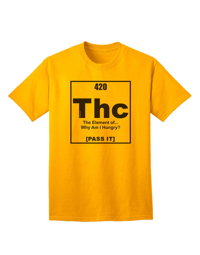 420 Element THC Humorous Stoner Adult T-Shirt - Curated by TooLoud-Mens T-shirts-TooLoud-Gold-Small-Davson Sales