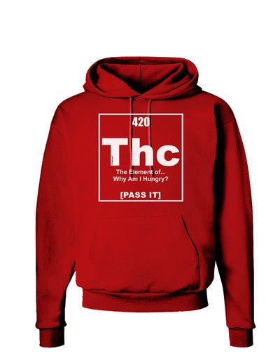 420 Element THC Funny Stoner Dark Hoodie Sweatshirt by TooLoud-Hoodie-TooLoud-Red-Small-Davson Sales