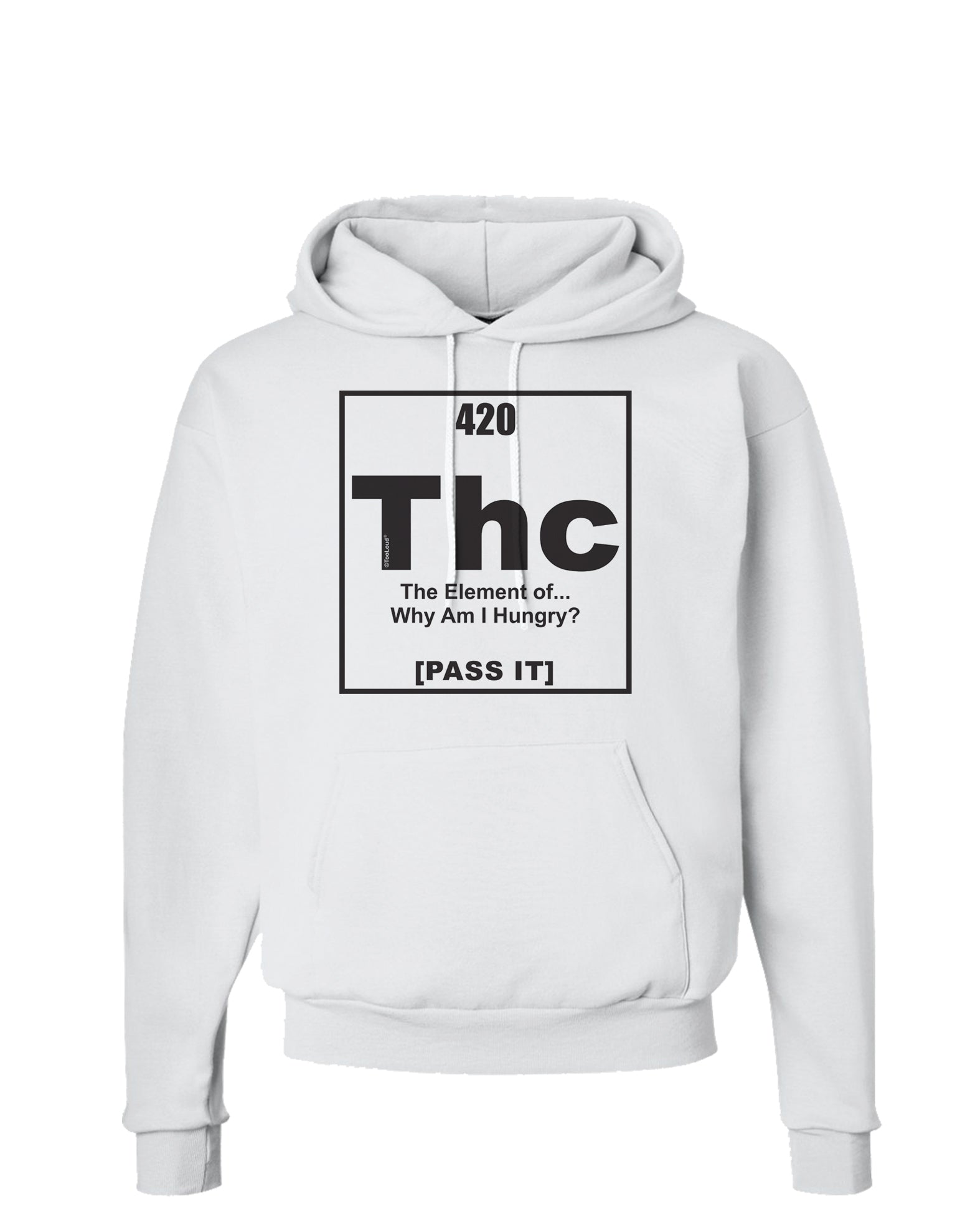 420 Element THC Funny Stoner Hoodie Sweatshirt by TooLoud-Hoodie-TooLoud-White-Small-Davson Sales