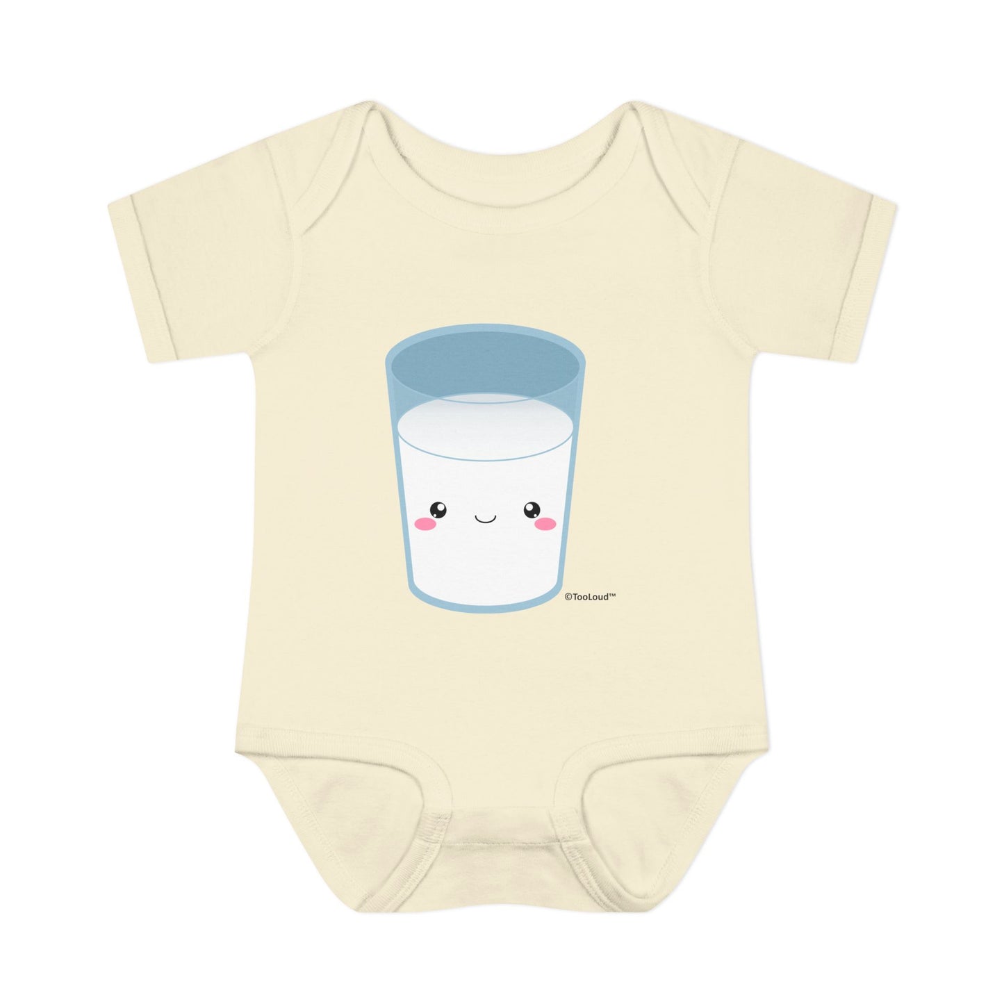 Cute Matching Milk and Cookie Design – Milk Baby Romper Bodysuit by TOOLOUD