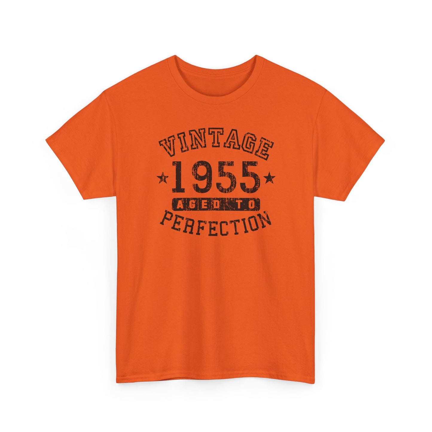 1955 - Adult Unisex Vintage Birth Year Aged to Perfection Birthday T-Shirt by TOOLOUD