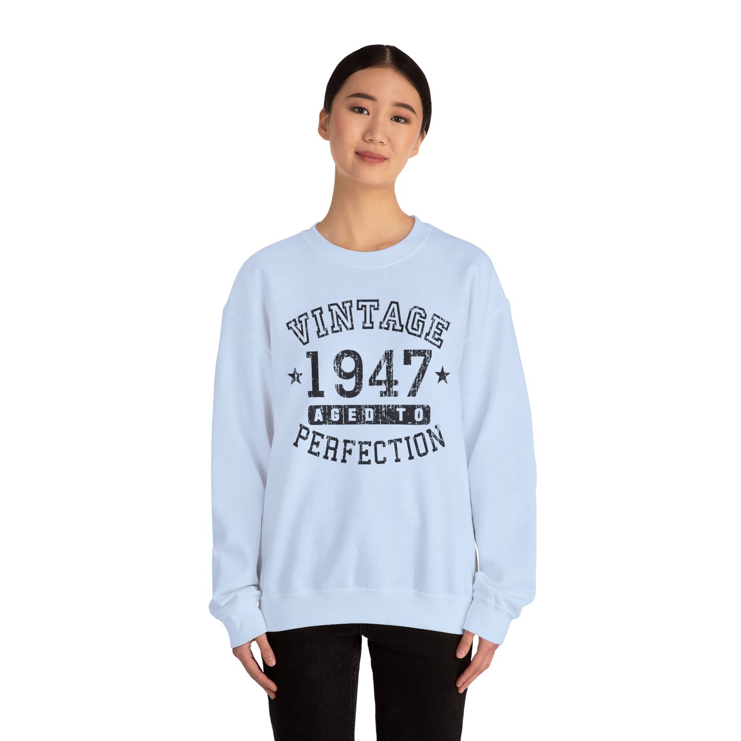 1947 - Vintage Birth Year Sweatshirt Adults Unisex by TOOLOUD