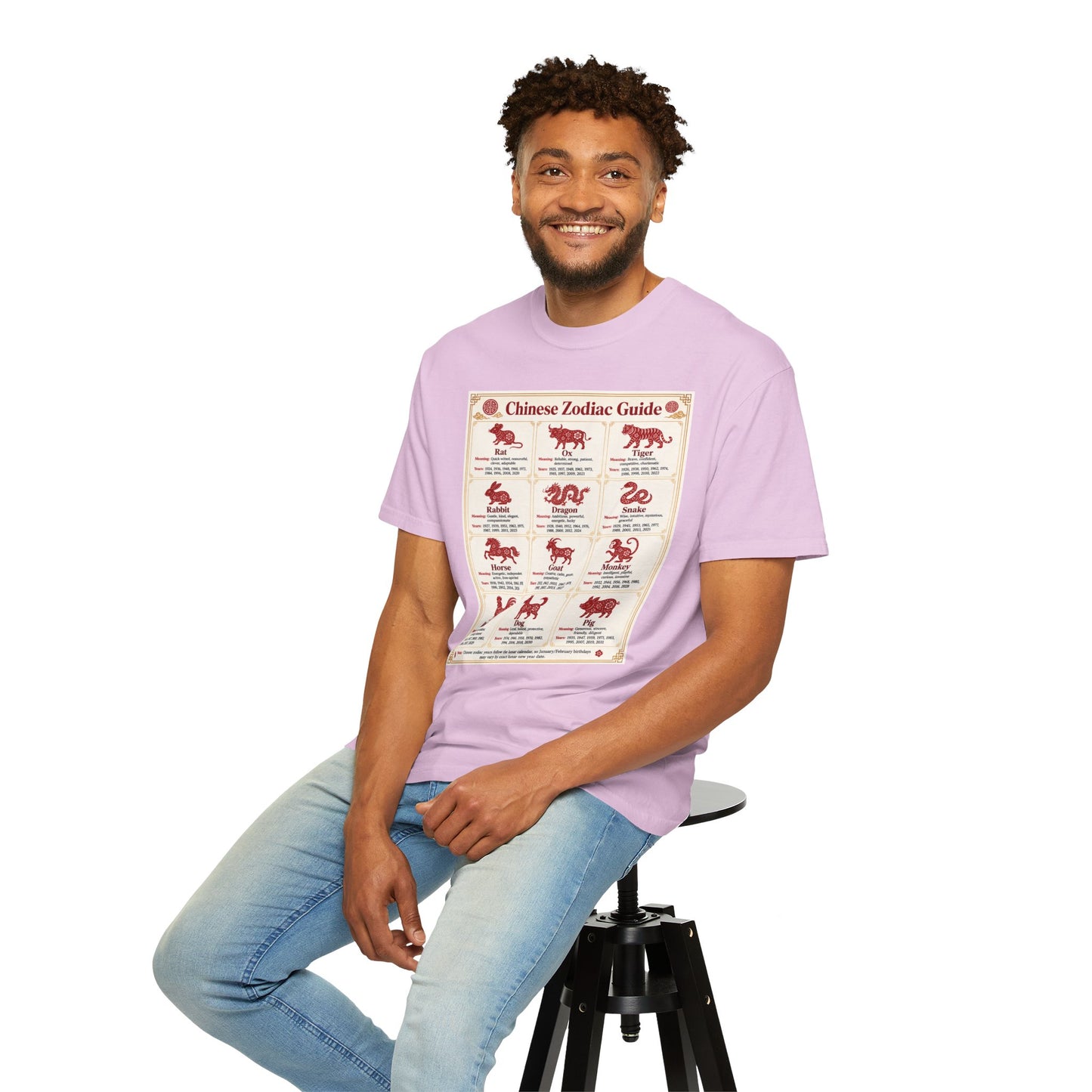 Chinese Zodiac Guide Design #1 Unisex T-Shirt by TOOLOUD