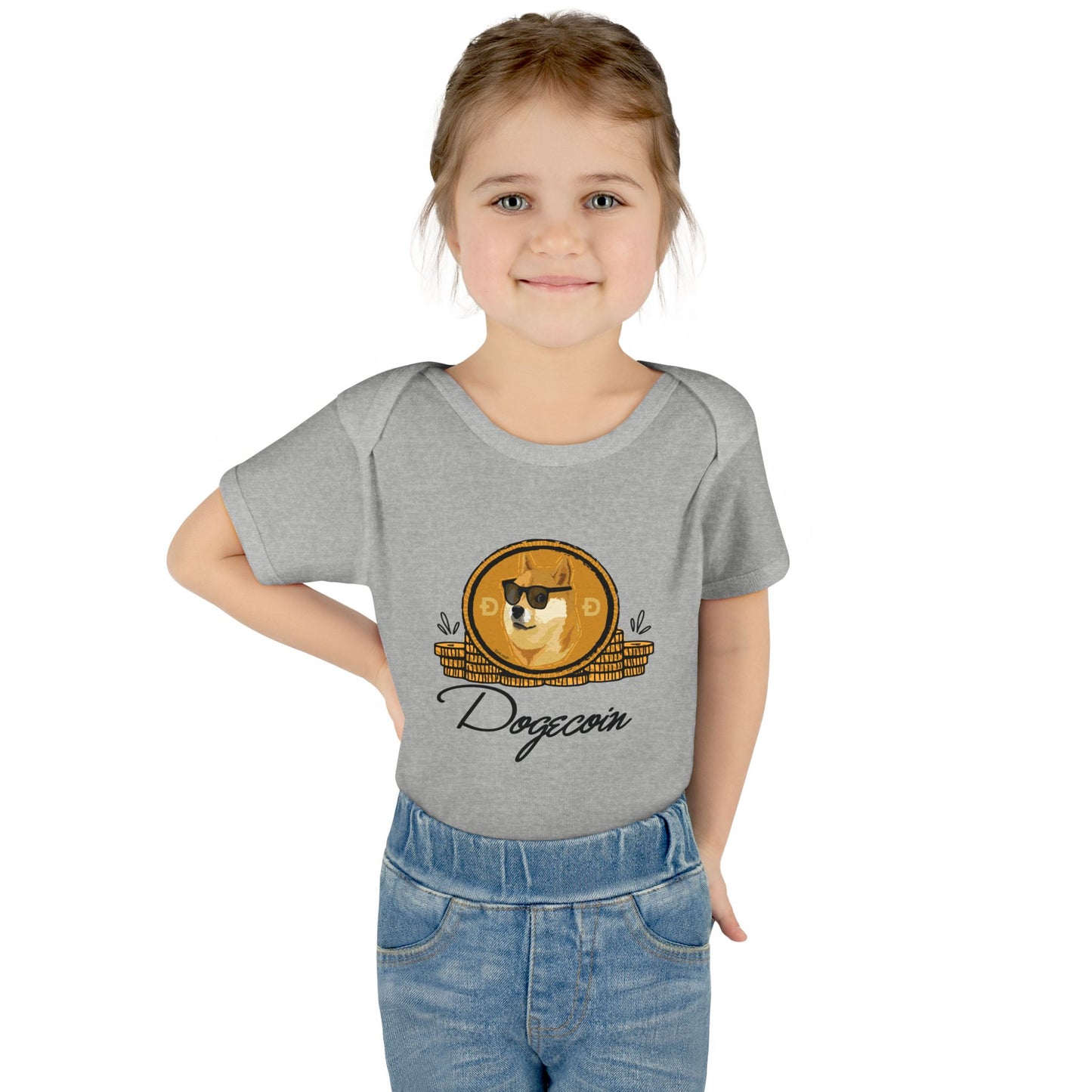 Doge Coins Baby Romper Bodysuit by TOOLOUD