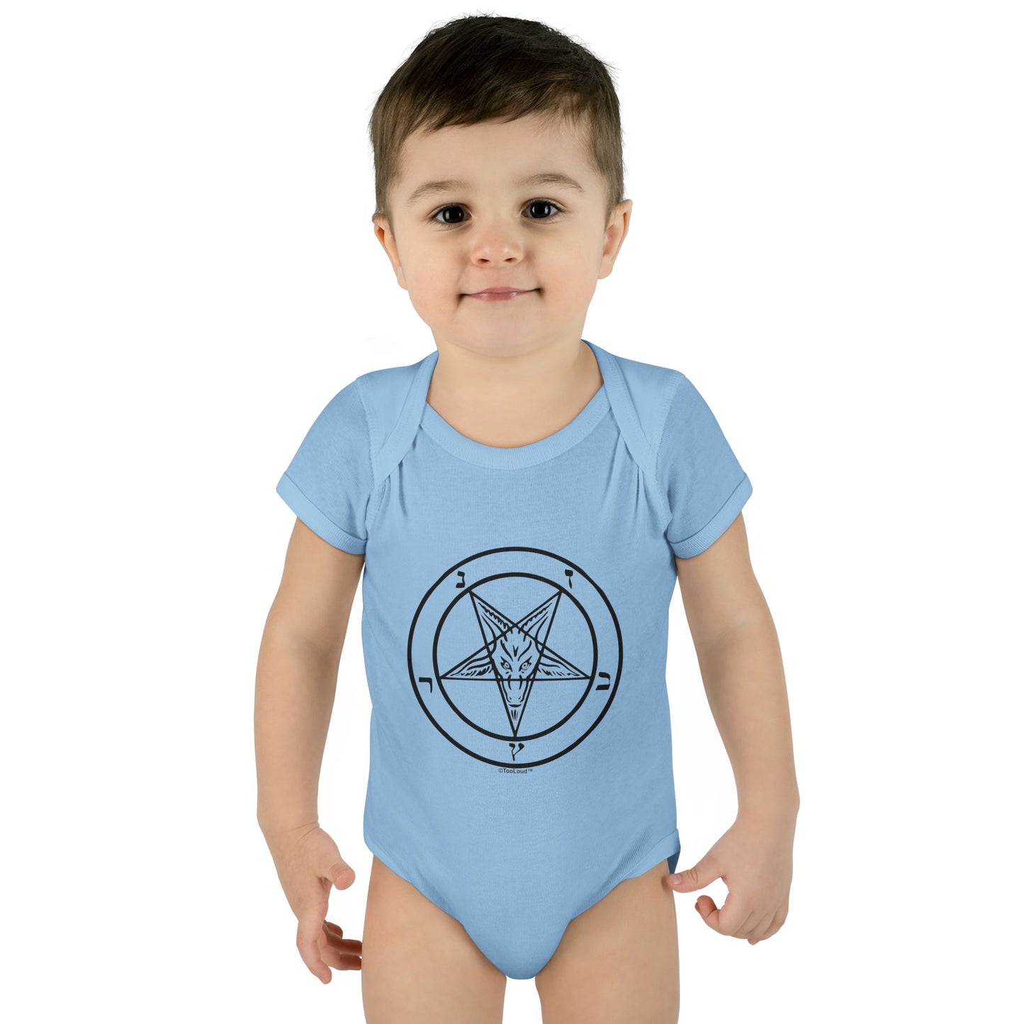 Sigil of Baphomet Baby Romper Bodysuit by TOOLOUD