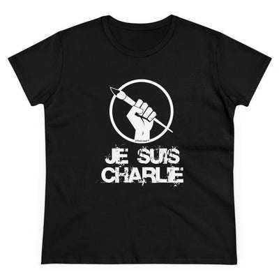 Je Suis Charlie Women's T-Shirt Midweight Cotton Tee