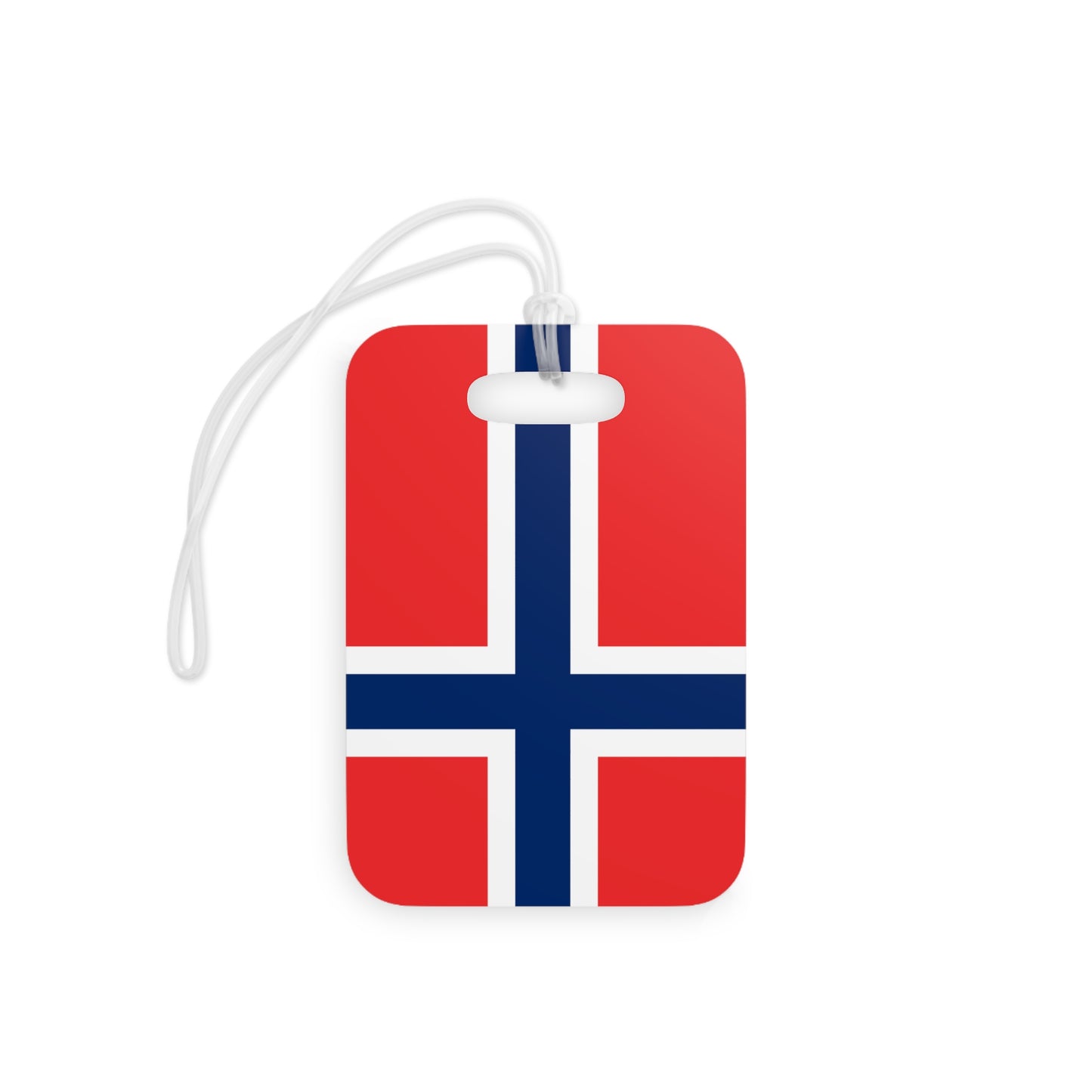 Norwegian Flag Thick Plastic Luggage Tag by TOOLOUD