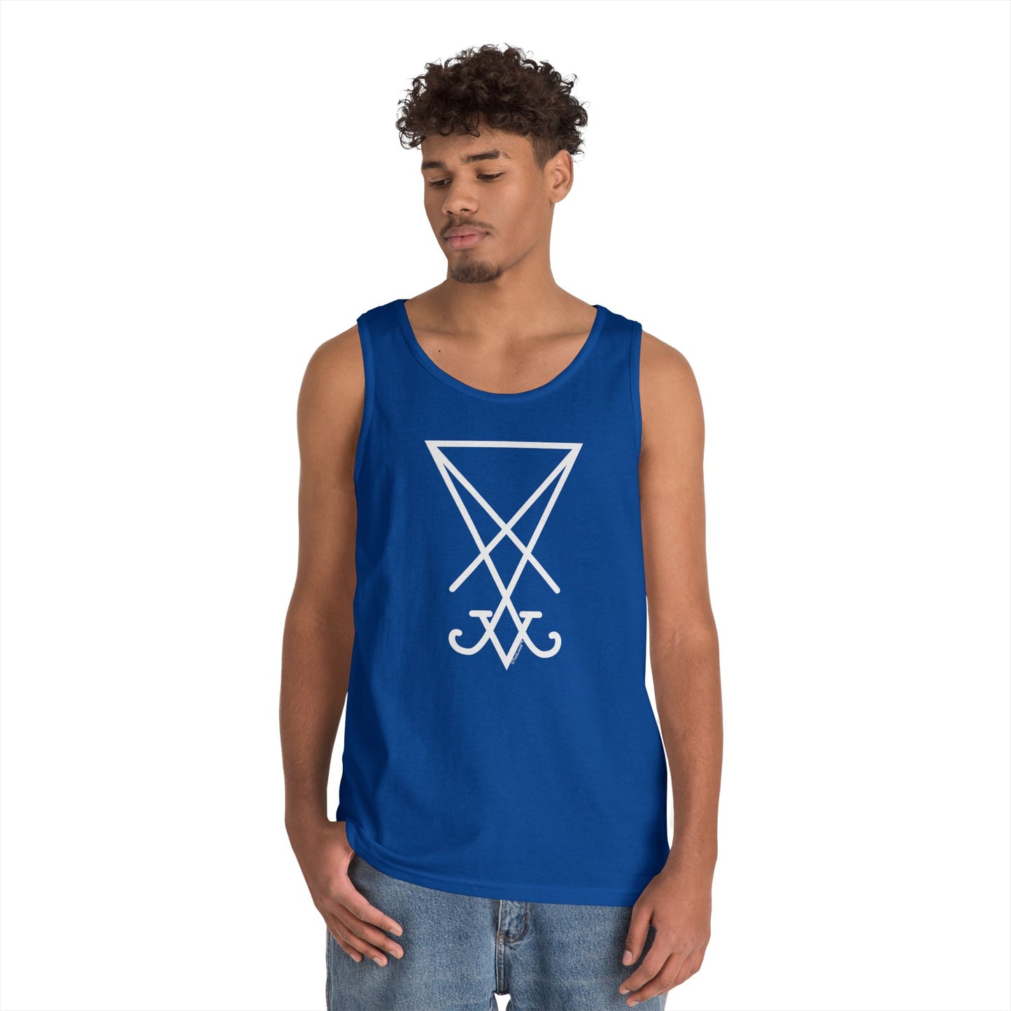 Sigil of Lucifer – Seal of Satan Dark Adult Loose Tank Top by TOOLOUD