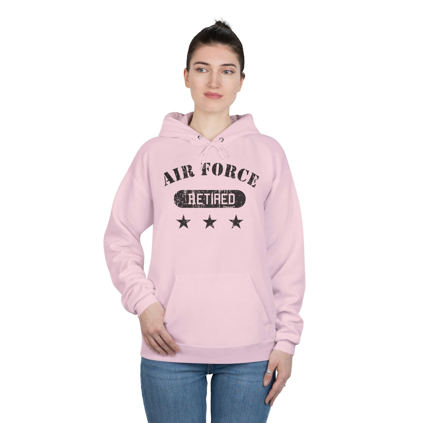 Retired Air Force Adult Hoodie Sweatshirt by TOOLOUD