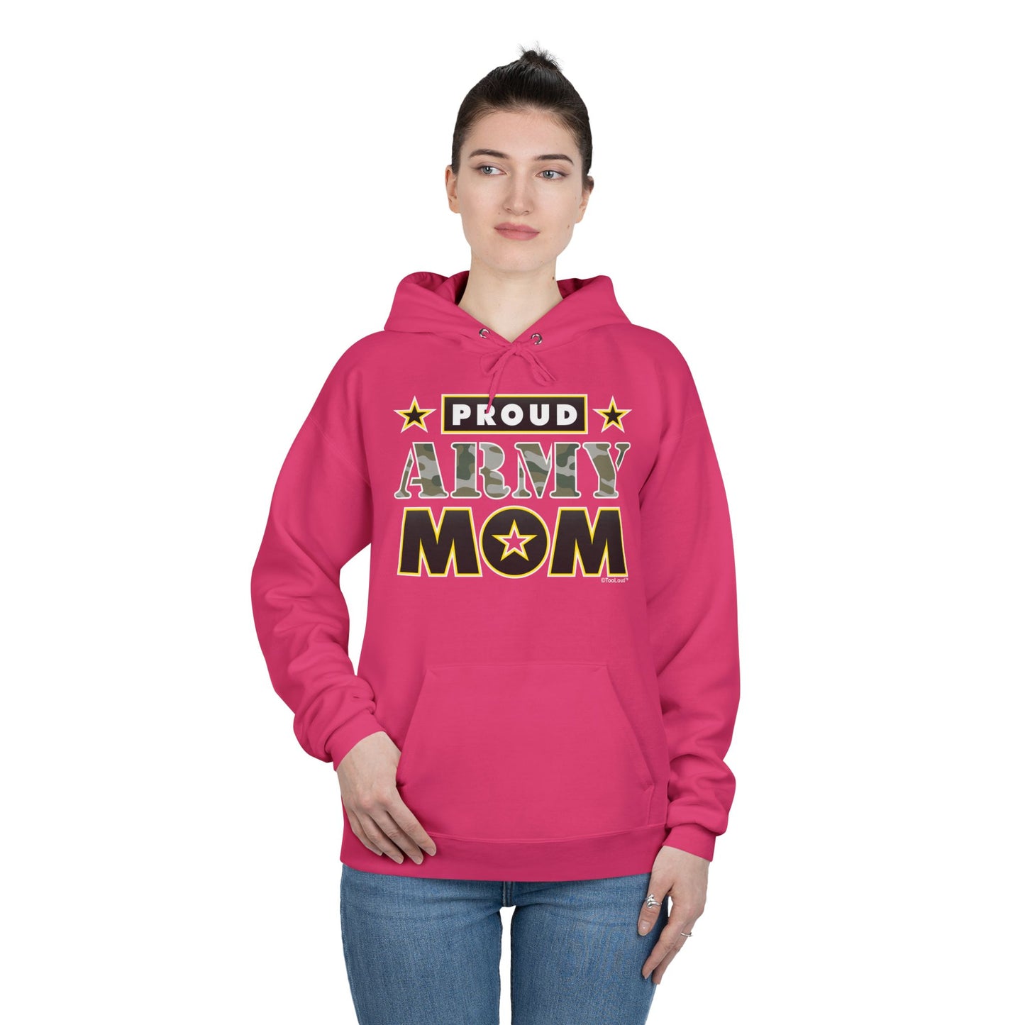 Proud Army Mom Dark Sweatshirt Hoodie by TOOLOUD™