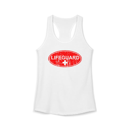 Lifeguard Womens Racerback Tank Top Shirt by TOOLOUD
