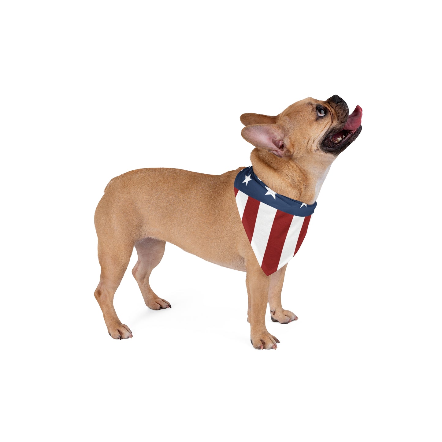 Stars and Stripes American Flag Dog Bandana 20" or  26" Size All Over Print by TOOLOUD