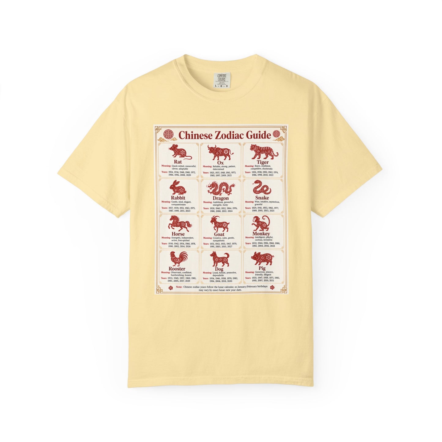 Chinese Zodiac Guide Design #1 Unisex T-Shirt by TOOLOUD