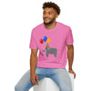 Cute Elephant with Balloons Unisex Adult T-Shirt by TOOLOUD