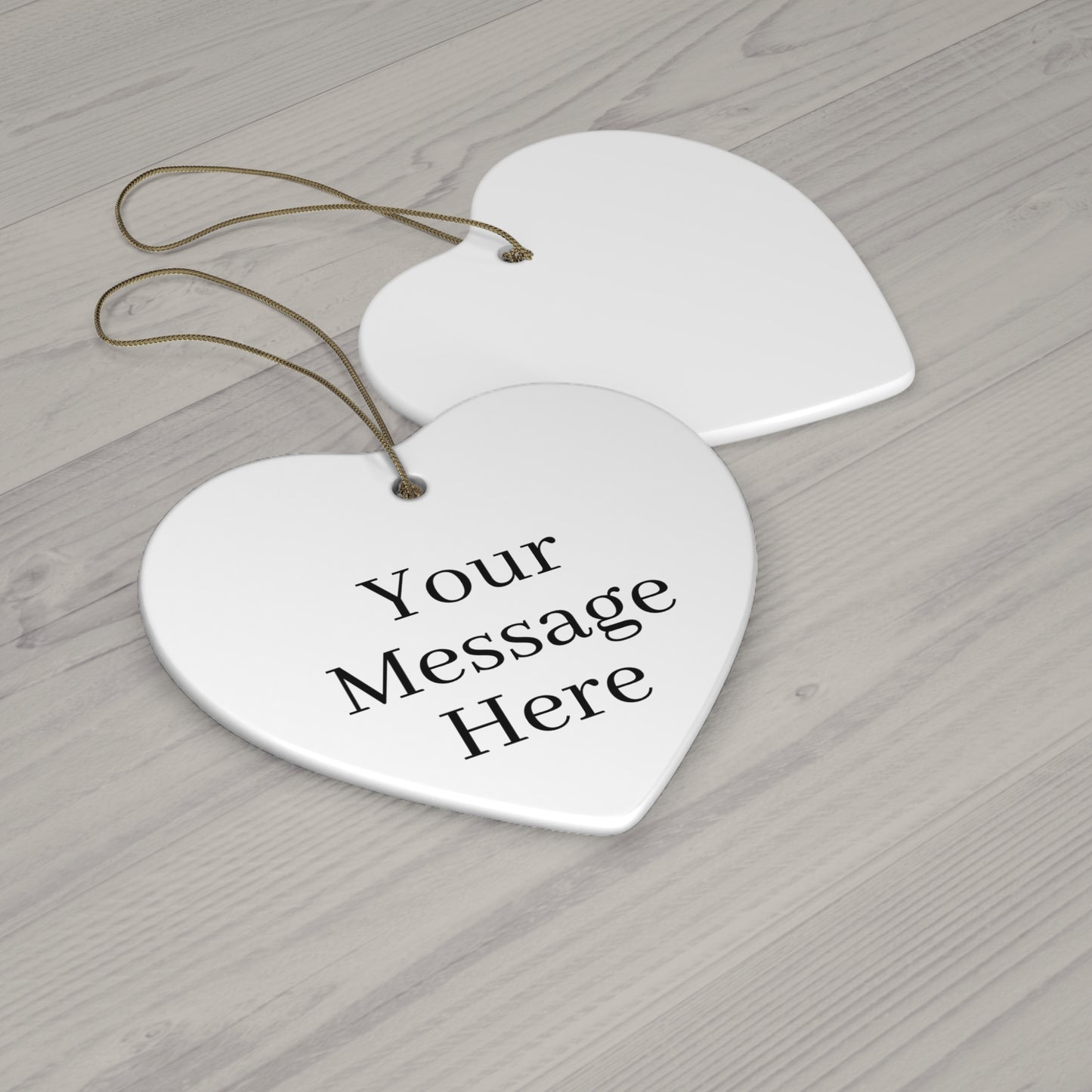 Personalized Ceramic Ornament for that Special Touch Available 4 Shapes