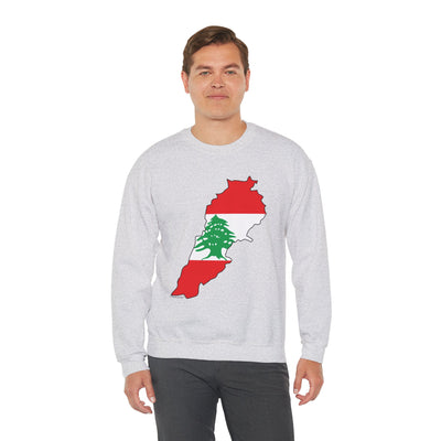 TooLoud Lebanon Flag Silhouette Unisex Sweatshirt