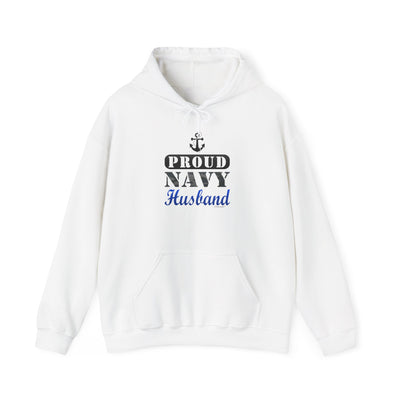 TooLoud Proud Navy Husband Hoodie Sweatshirt