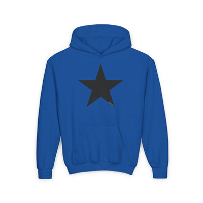 TooLoud Black Star Youth Children’s Hoodie Sweatshirt