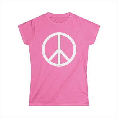 Peace Sign Symbol Juniors Crew T-Shirt by TOOLOUD