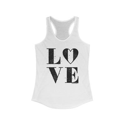 TooLoud Love Splatter Women's Petite Racerback Tank Top