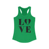 TooLoud Love Splatter Women's Petite Racerback Tank Top