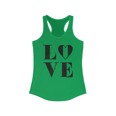 TooLoud Love Splatter Women's Petite Racerback Tank Top