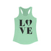 TooLoud Love Splatter Women's Petite Racerback Tank Top