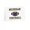 Michigan Football 5"x7" Top Fold Horizontal Blank Greeting Cards by TooLoud - White in (10, 30, or 50 pcs)