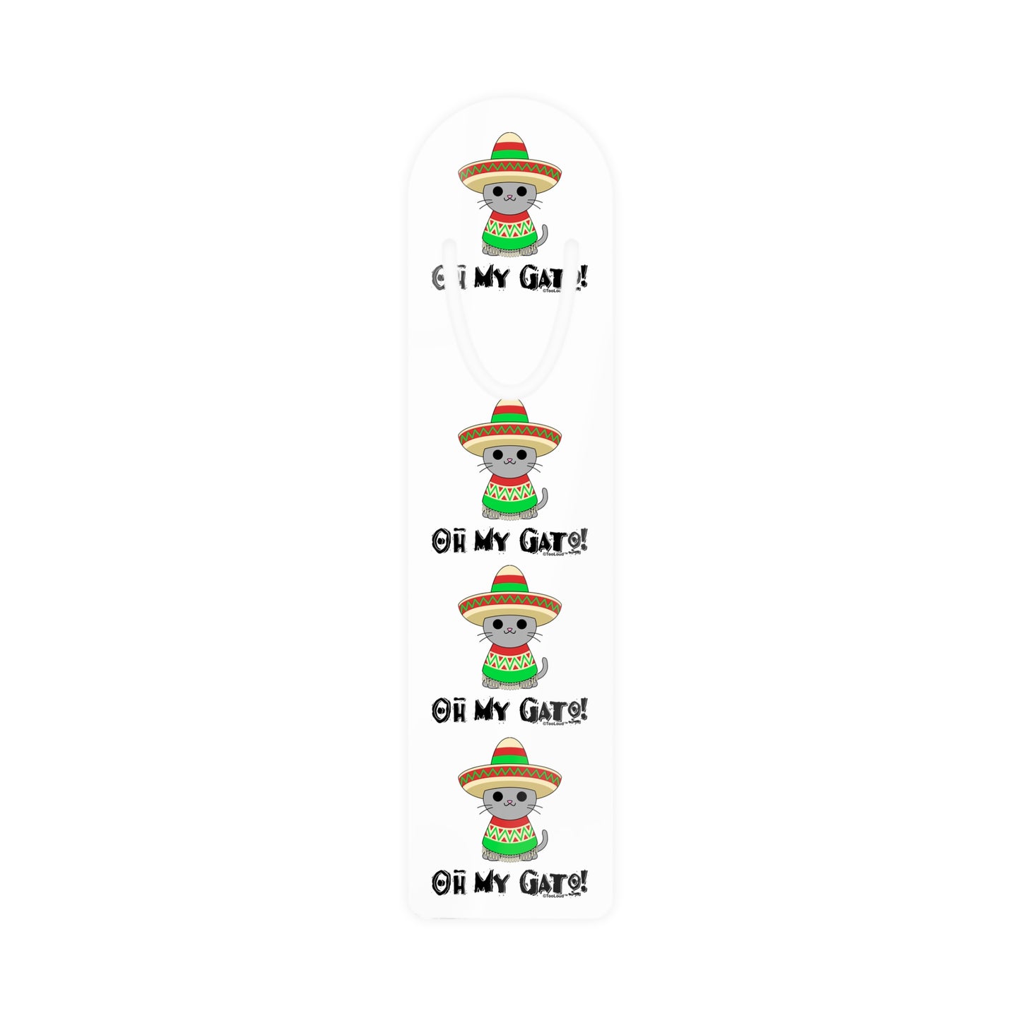 Oh My Gato – Cinco De Mayo Aluminum Paper Clip Bookmark by TOOLOUD