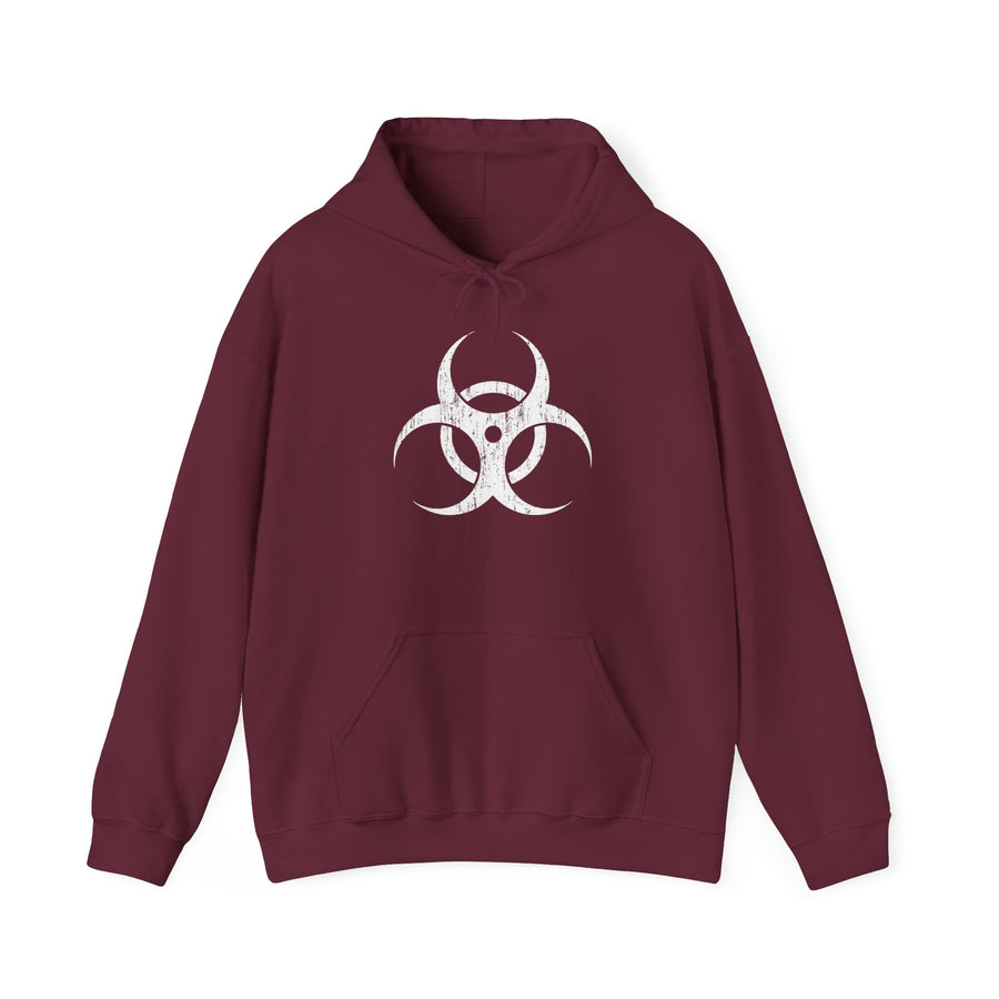 Biohazard Symbol - Vintage Apocalypse Hoodie Sweatshirt