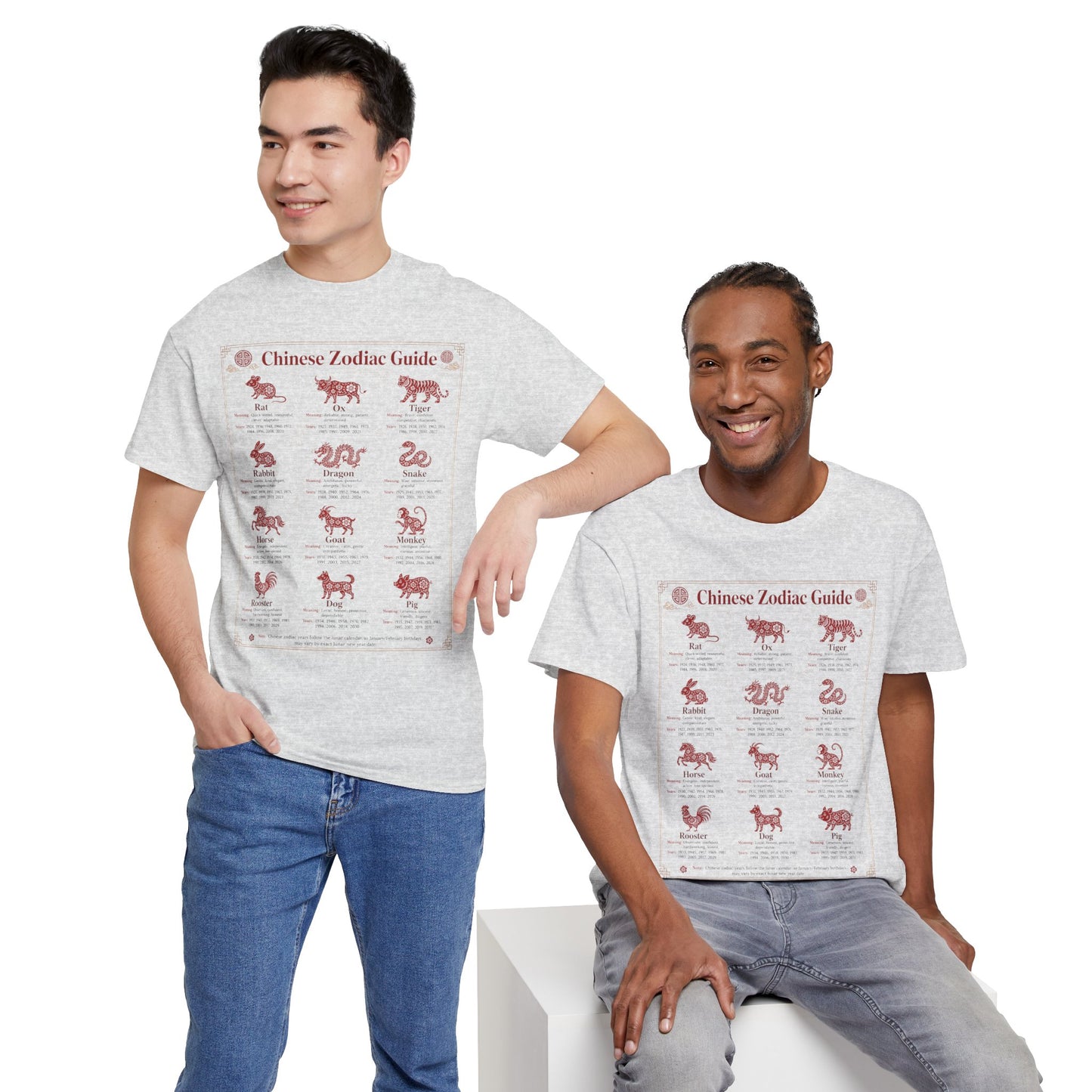 Chinese Zodiac Guide Design #2 T-Shirt by TOOLOUD
