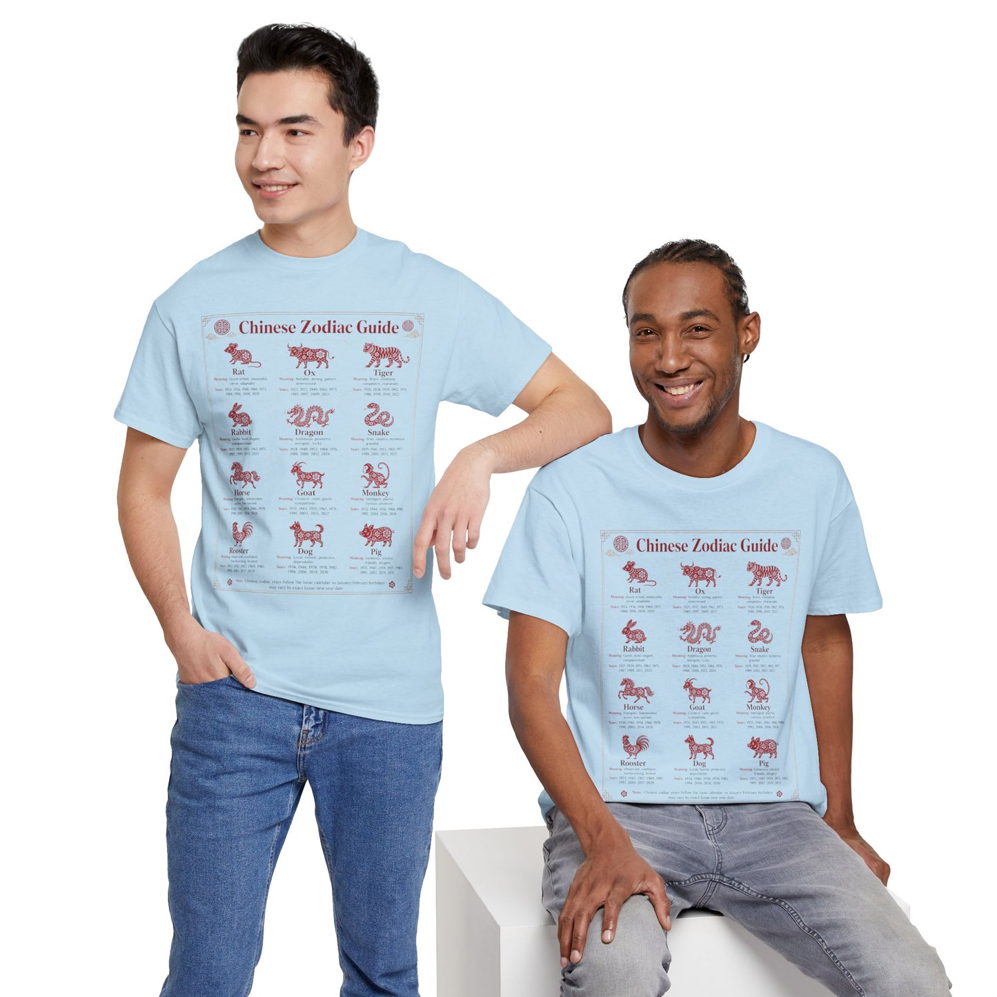 Chinese Zodiac Guide Design #2 T-Shirt by TOOLOUD