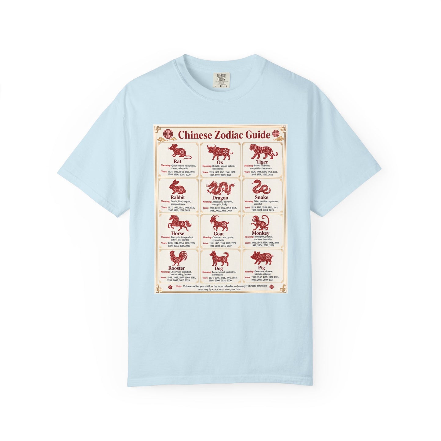 Chinese Zodiac Guide Design #1 Unisex T-Shirt by TOOLOUD