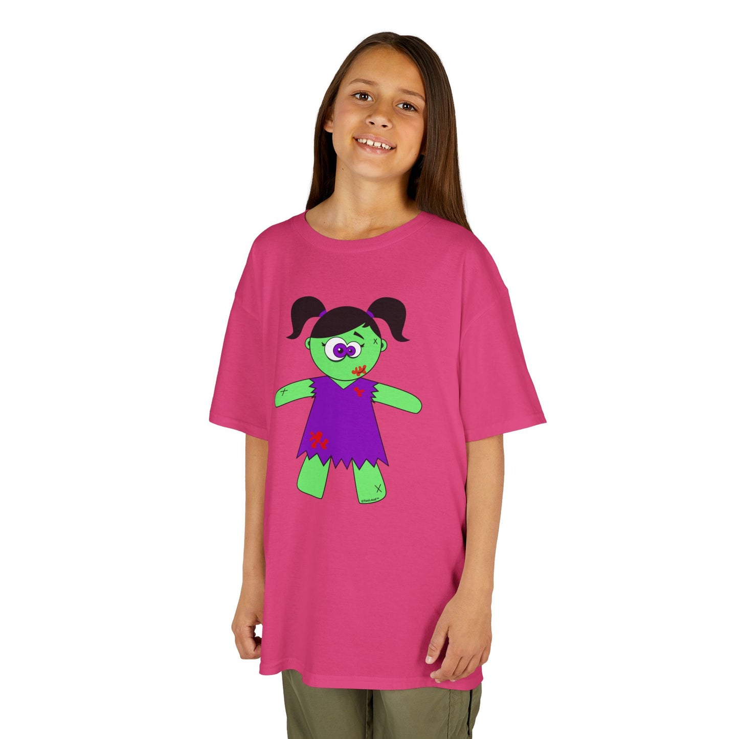 Zombie Girl Halloween Children’s T-Shirt by TOOLOUD