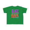 TOOLOUD Eat Sleep Rave Repeat Color Toddler T-Shirt