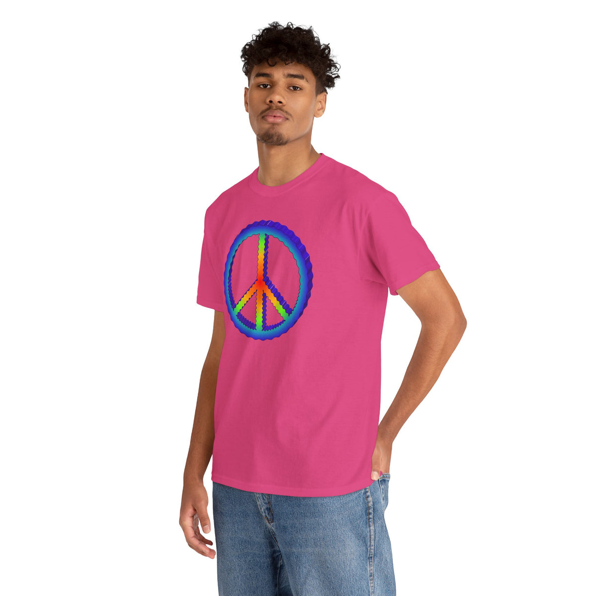 Rainbow Peace Adult Dark T-Shirt by TOOLOUD