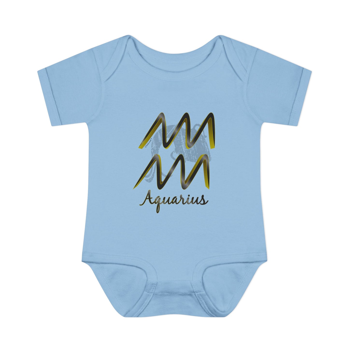 Aquarius Symbol Baby Romper Bodysuit by TOOLOUD