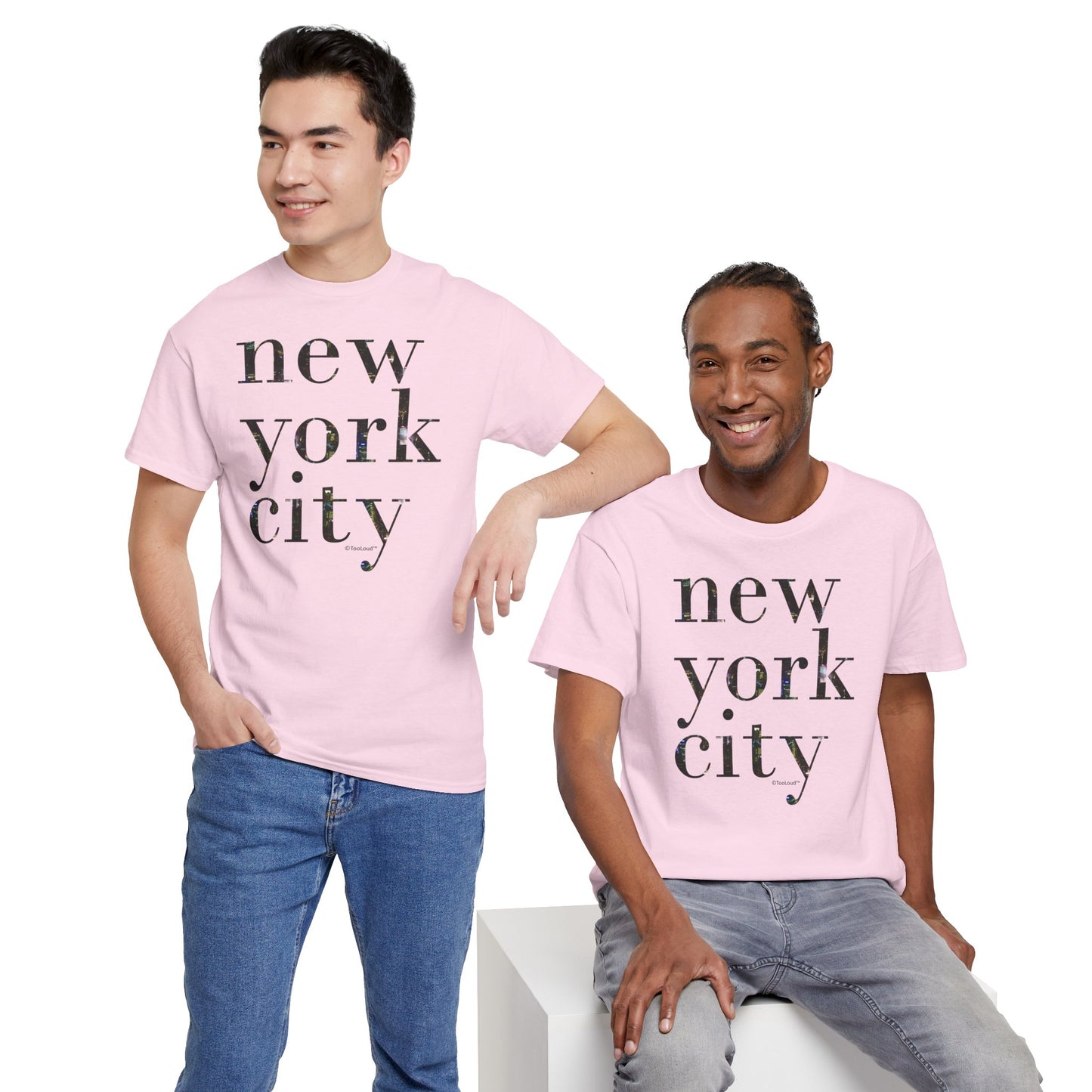 New York City – City Lights Adult T-Shirt by TOOLOUD